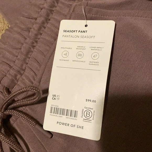 Athleta Seasoft Pant Dusky Rose XS - Picture 4 of 7